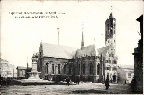 Ak Gent Gent Ostflandern, Internationale Ausstellung 1913, Pavillon der Stadt Gent