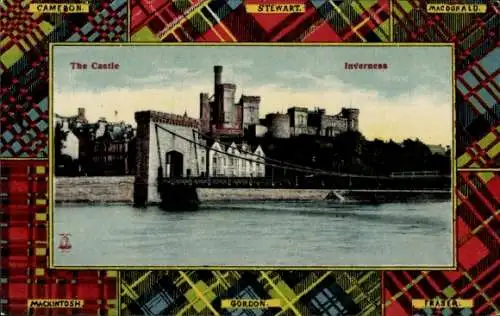 Passepartout Ak Inverness Schottland, Schloss, Stewart, Gordon, Fraser