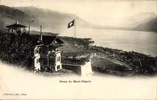 Ak Vevey Kanton Waadt, Mont Pelerin