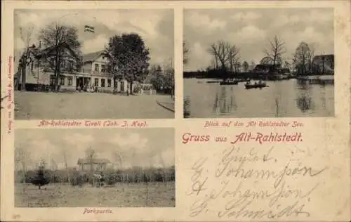 Ak Hamburg Wandsbek Rahlstedt Altrahlstedt, Alt-Rahlstedter Tivoli, Alt Rahlstedter See, Park