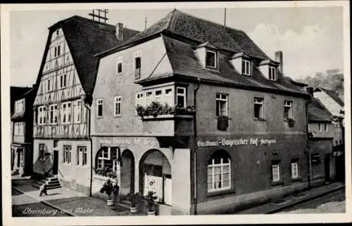 Ak Obernburg am Main Unterfranken, Gasthaus Bayrischer Hof, Metzgerei