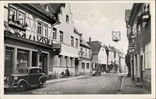 Ak Obernburg am Main Unterfranken, Straßenpartie, Gasthaus zum Ochsen