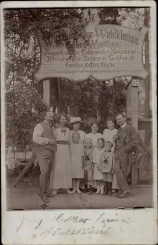 Foto Ak Glienicke Nordbahn bei Hermsdorf in Brandenburg, Wirtschaft zur Waldklause