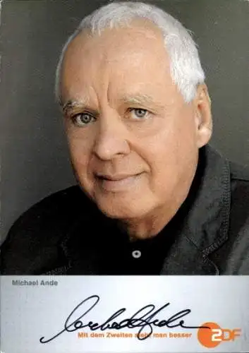 Ak Schauspieler Michael Ande, Portrait, Autogramm