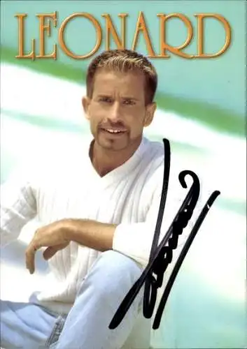 Ak Schauspieler und Sänger Leonard, Portrait, Autogramm