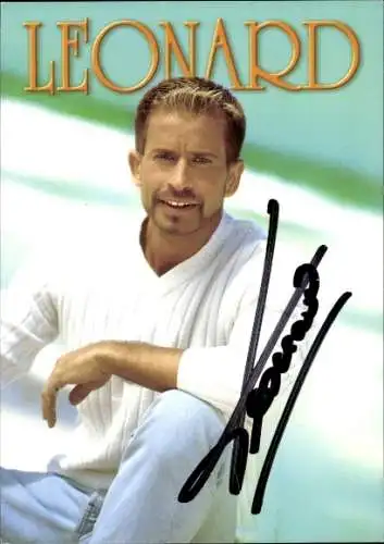 Ak Schauspieler und Sänger Leonard, Portrait, Autogramm