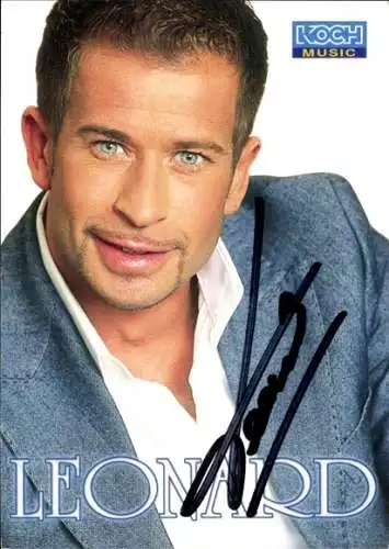 Ak Schauspieler und Sänger Leonard, Portrait, Autogramm