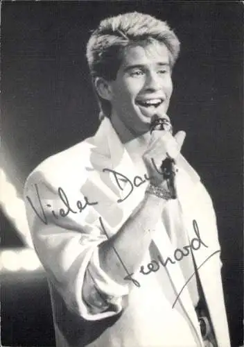 Ak Schauspieler und Sänger Leonard, Portrait, Autogramm