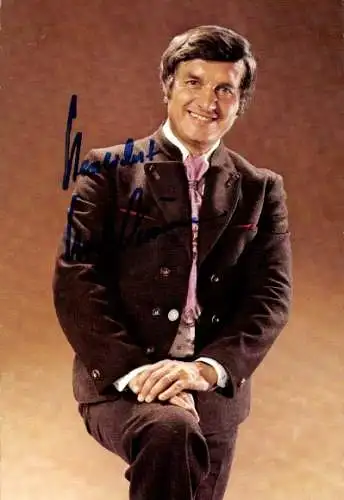 Ak Schauspieler und Sänger Hansl Krönauer, Portrait, Autogramm
