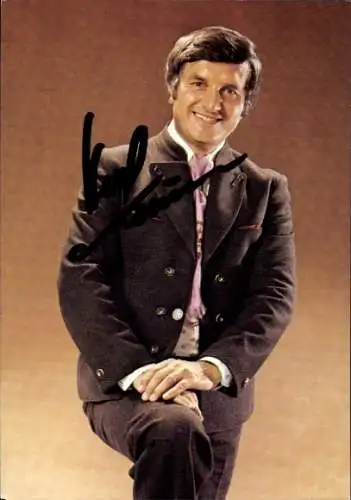 Ak Schauspieler und Sänger Hansl Krönauer, Portrait, Autogramm