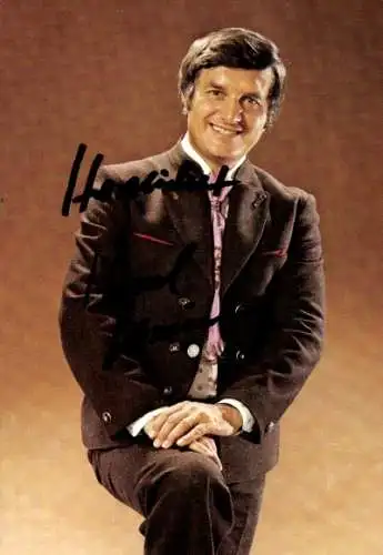 Ak Schauspieler und Sänger Hansl Krönauer, Portrait, Autogramm