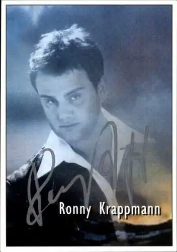 Ak Schauspieler und Sänger Ronny Krappmann, Portrait, Autogramm
