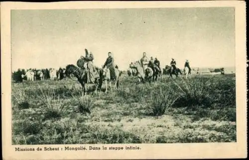 Ak Mongolei, Missions de Scheut, in der unendlichen Steppe