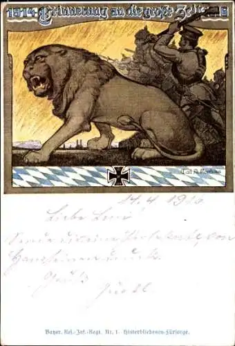 Ak Bayer. Reserve Infanterie Regiment Nr. 1, Hinterbliebenenfürsorge