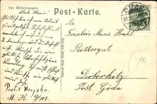 Ak Glückwunsch Neujahr, Deutscher Wachsoldat