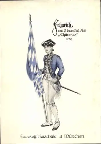 Regiment Ak Fähnrich 2. bayer. Inf. Rgt. Kurprinz 1788, Heeresoffizierschule III München