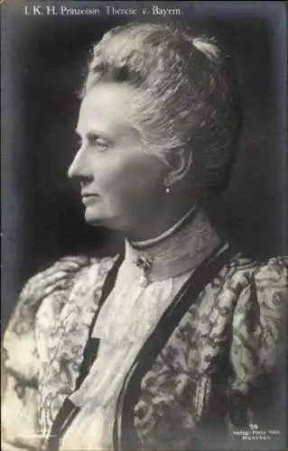 Ak Prinzessin Therese von Bayern, Portrait