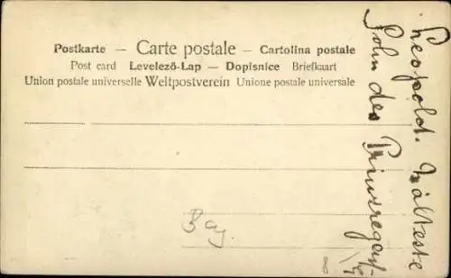 Ak Generalfeldmarschall Prinz Leopold von Bayern, Portrait in Uniform, Orden