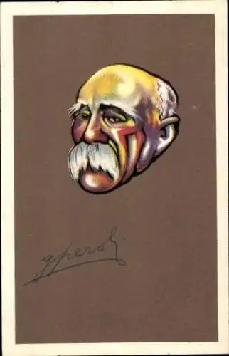 Künstler Ak Peroli, G., Karikatur, Frankreich, Georges Clemenceau