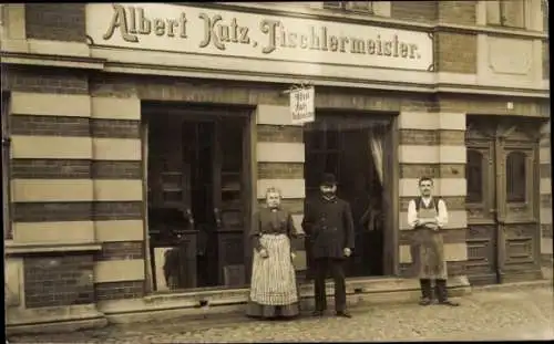 Foto Ak Leipzig, Werkstatt Tischlermeister Albert Kutz