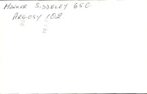 Foto Britisches Passagierflugzeug, DEA, Hawker Siddeley 650, Flughafen