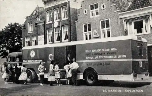 Ak Sint Maarten Nordholland Niederlande, Kapellenwagen