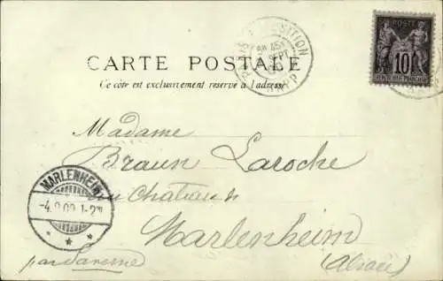 Ak Paris, Weltausstellung 1900, Fürstentum Monaco