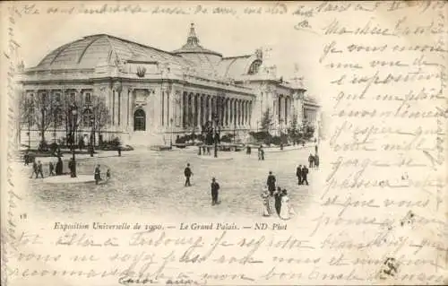 Ak Paris, Weltausstellung 1900, Grand Palais