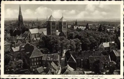 Ak Münster in Westfalen, Hotel, Dom, Lambertikirche