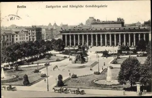 Ak Berlin Mitte, Lustgarten, Königliche Gemäldegalerie