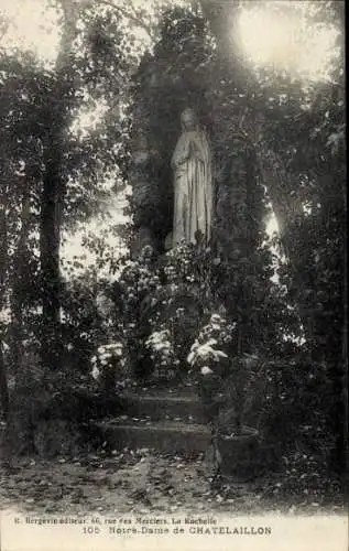 Ak Châtelaillon Plage Charente Maritime, Notre-Dame statue