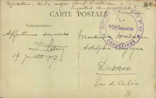 Ak Gravelines Nord, Esplanade, Caserne