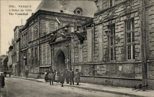 Ak Verdun Meuse, Rathaus