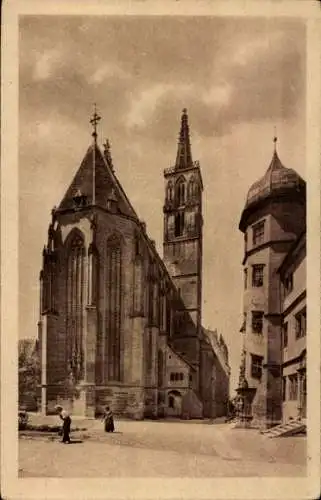 Ak Rothenburg ob der Tauber Mittelfranken, Jakobskirche