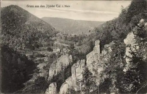 Ak Ilfeld am Harz Thüringen, Ilfelder Tal