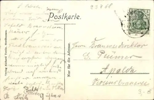 Ak Ilfeld am Harz Thüringen, Ilfeldertal, Talbrauerei, Panorama