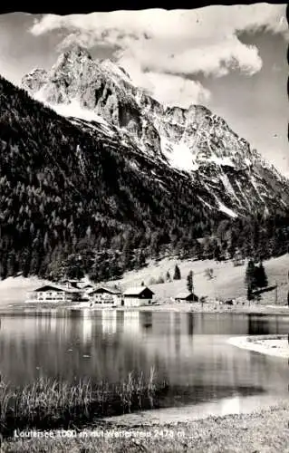 Ak Mittenwald in Oberbayern, Lautersee, Wetterstein