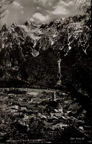 Ak Mittenwald in Oberbayern, Karwendel, Panorama