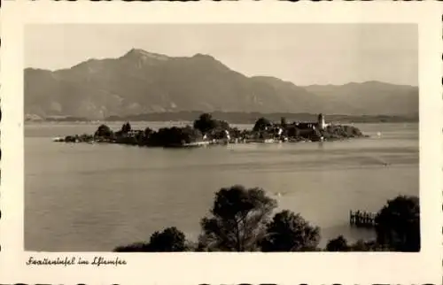 Ak Fraueninsel Chiemsee Oberbayern, Panorama