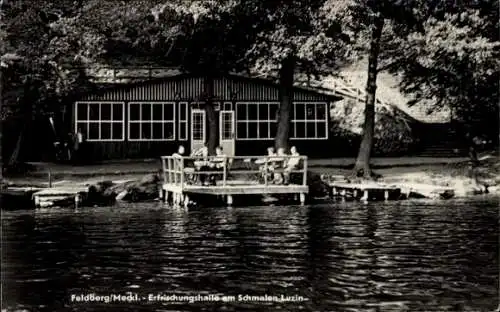 Ak Feldberg in Mecklenburg, Erfrischungshalle am Schmalen Luzin