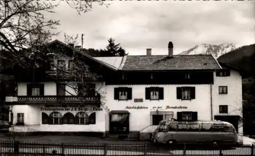 Ak Fischbachau in Oberbayern, Fremdenheim, Reisebüro, Omnibusfahrten Leo Berr