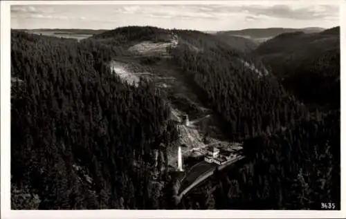 Ak Lichtenberg in Oberfranken, Höllental, Blick vom König David, Panorama