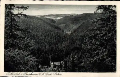 Ak Bad Steben in Oberfranken, Höllental, Frankenwald, Panorama