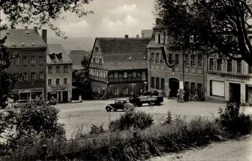 Ak Hohenstein Ernstthal, Marktplatz, Das Elektrohaus