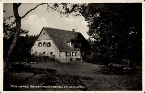 Ak Behringersmühle Gößweinstein in Oberfranken, Forsthaus, Schweigelberg