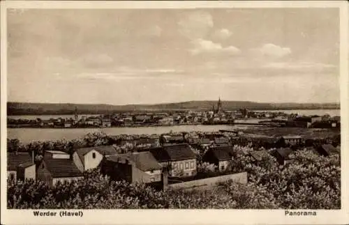 Ak Werder an der Havel, Panorama