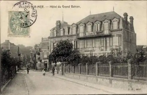 Ak Villers sur Mer Calvados, Hotel du Grand Balcon