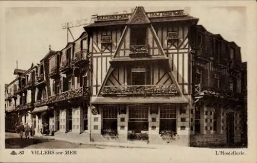 Ak Villers sur Mer Calvados, l'Hostellerie