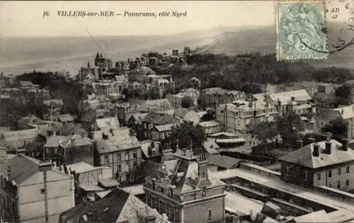 Ak Villers sur Mer Calvados, Panorama