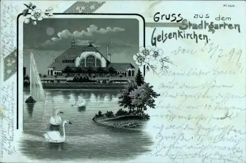 Mondschein Litho Gelsenkirchen, Stadtgarten